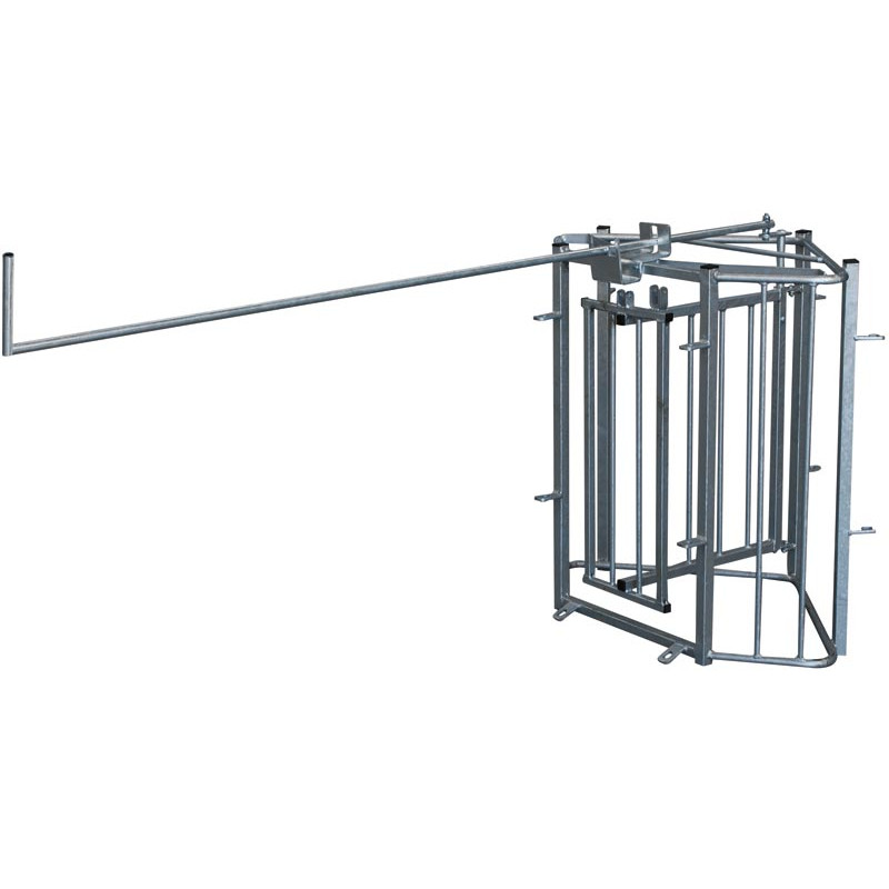 Versetzter bedienungsgriff für Sortiertor für Schafe