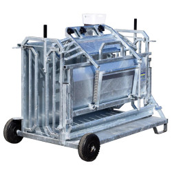 Fahrbare Behandlungswendebox für Schafe