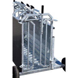 Fahrbare Behandlungswendebox für Schafe