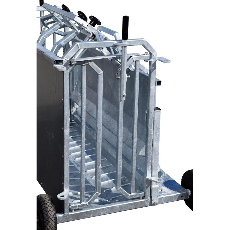 Fahrbare Behandlungswendebox für Schafe