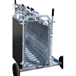 Fahrbare Behandlungswendebox für Schafe