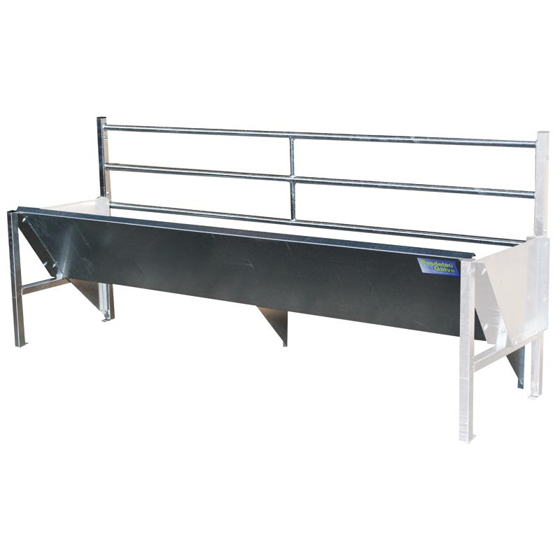Einfacher trog mit 3-rohrigen gitter
