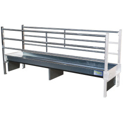 Doppelter trog mit 3-rohrigen gitter