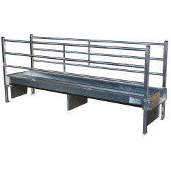 Doppelter trog mit 3-rohrigen gitter