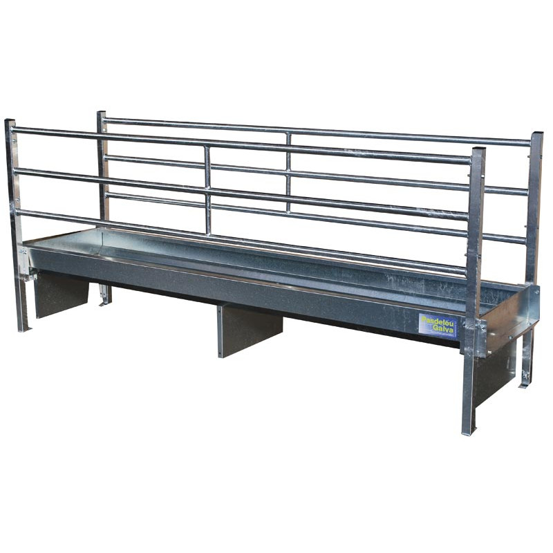 Doppelter trog mit 3-rohrigen gitter