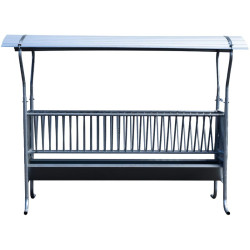 2 m Doppelte Raufe auf Füssen für Schafe und Ziegen