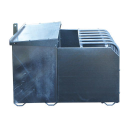 einfacher Selektionsfutterautomat 265 l mit Lämmerschlupf