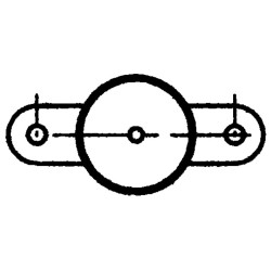 Pfosten 2 Richtungen gegenüber - Ø 102 mm - Zum Einbetonieren Pfosten 2 Richtungen gegenüber - Ø 102 mm - Zum Einbetonieren