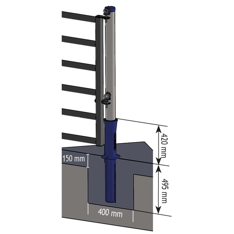 „ISOPROTEC“ Schutzmuffe aus Kunststoff für Ø 102 mm Pfosten
