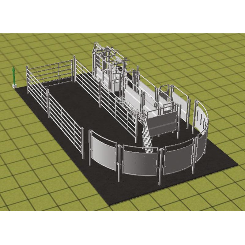 modul für sortiertreibgang mit Pfosten zum Einbetonieren