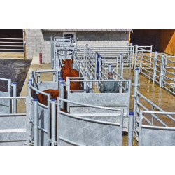 Eingangsmodul für TreibgAng mit Pfosten zum Einbetonieren