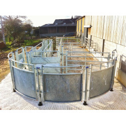 Eingangsmodul für TreibgAng mit Pfosten zum Einbetonieren