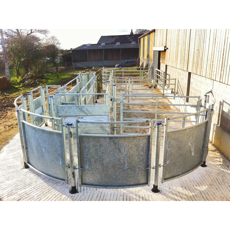 Eingangsmodul für TreibgAng mit Pfosten zum Einbetonieren