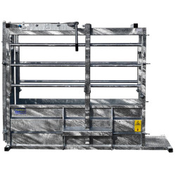 Behandlungsstand LFM - Feste Seiten - Verblechte seitliche Panels mit aufklappbarem Oberteil Behandlungsstand LFM - Feste Seiten - Verblechte seitliche Panels mit aufklappbarem Oberteil