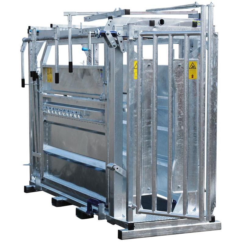 Fang- und Behandlungsstand LVM - Verblechte Panels - breitenverstellbare Seiten - verblechte seitliche Panels Fang- und Behandlungsstand LVM - Verblechte Panels - breitenverstellbare Seiten - verblechte seitliche Panels