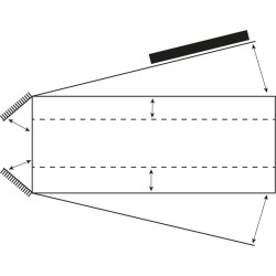 Fang- und Behandlungsstand LVAPI - Verblechte Panels - Breitenverstellbare Seiten - verblechte seitliche Panels, öffnend.