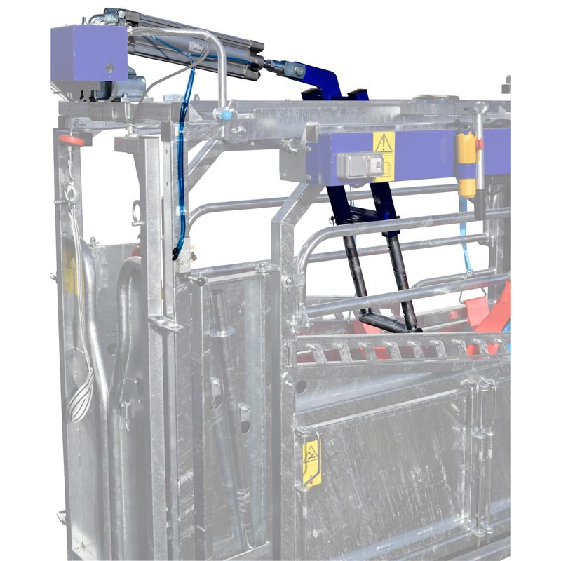 Schubvorrichtung Anti-Rücklauf, pneumatisch for cages manuelles