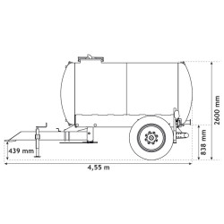 Monoblock-Wasserfässer auf Fahrgestell 5200 L