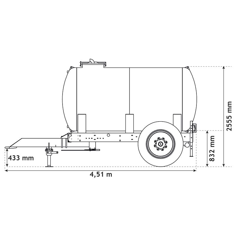 Wasserfässer auf Fahrgestell 5200 L