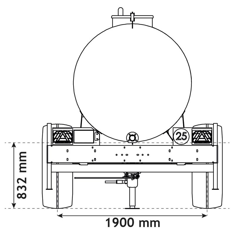 Wasserfässer auf Fahrgestell 5200 L