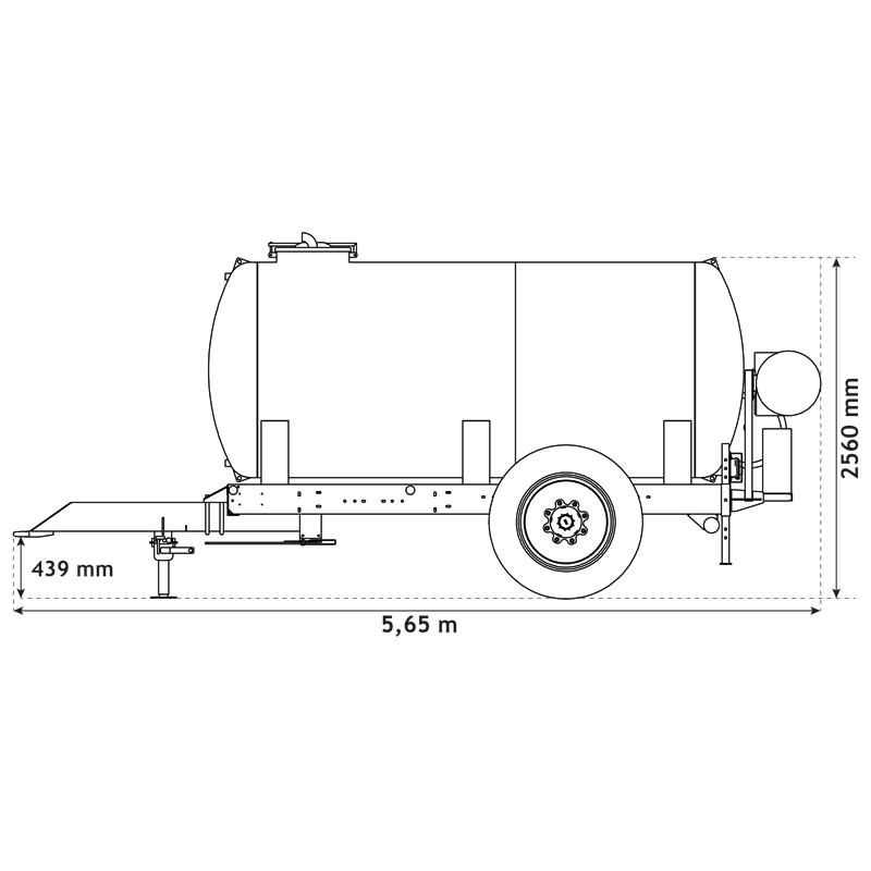 Wasserfässer auf Fahrgestell für Grünflächen 6200 L Wasserfässer auf Fahrgestell für Grünflächen 6200 L
