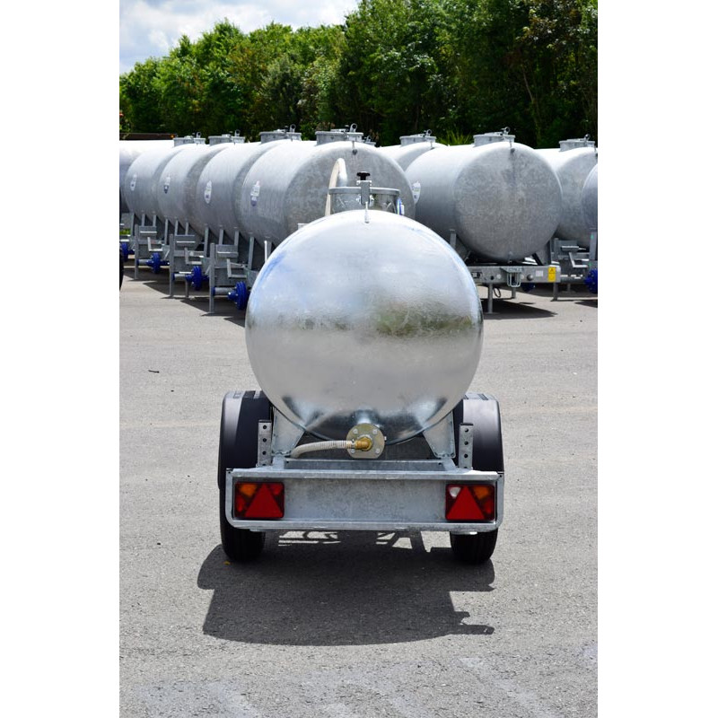 Wassertankanhänger 1000 Liter Grünflächen - Straße 90km/h - PTC 1,5 T