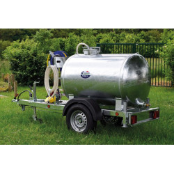 Wassertankanhänger 1000 Liter Grünflächen - Straße 90km/h - PTC 1,5 T