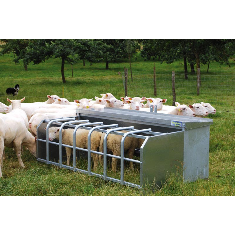 einfacher Selektionsfutterautomat 265 l mit Lämmerschlupf