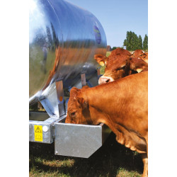 Tränke mit Schwimmerventil für Wasserfass